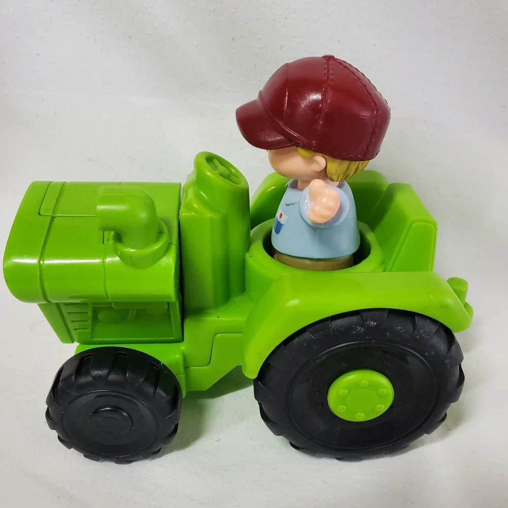Fisher Price Little People Green Tractor and Farmer Figure Set 2016 Toy